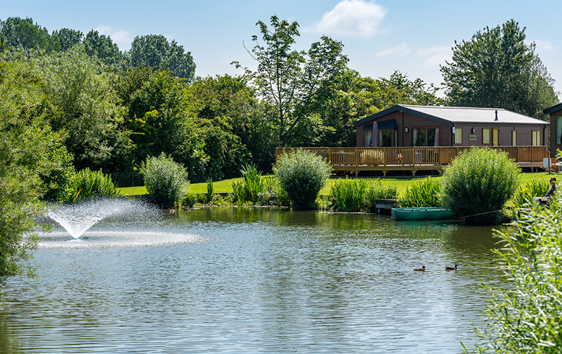 lodge on the lake