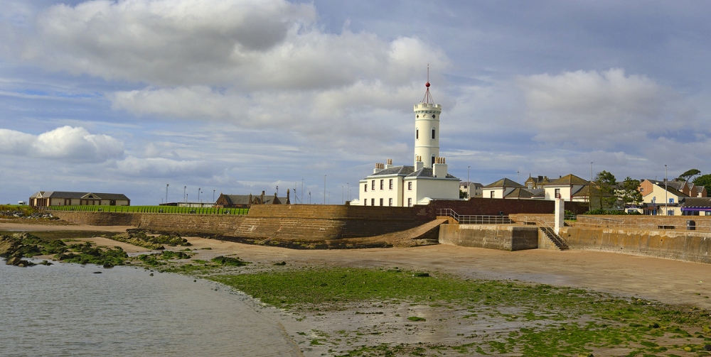 signal tower on the sea